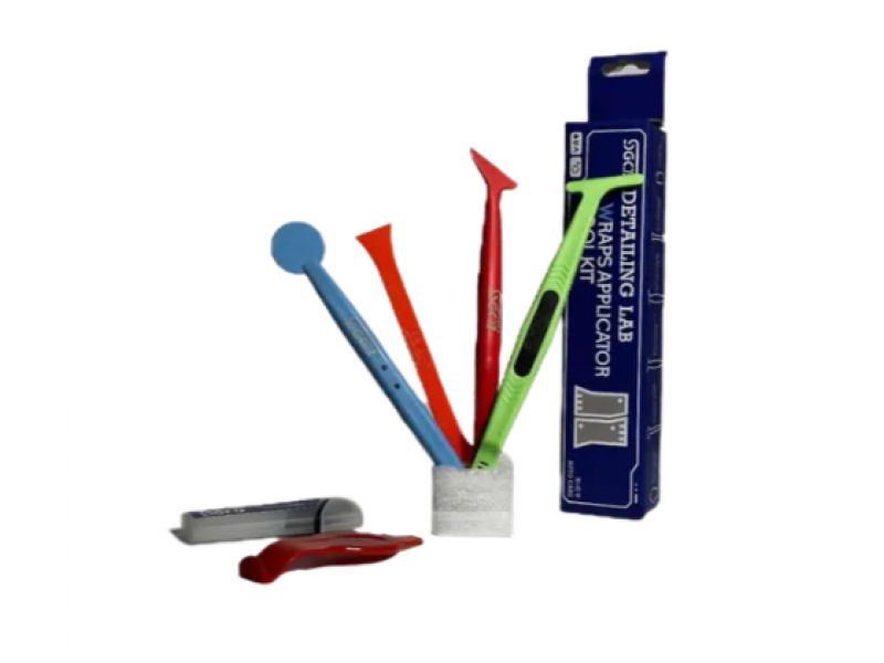 Set de unelte pentru aplicarea foliilor, 5 bucăți, în cutie