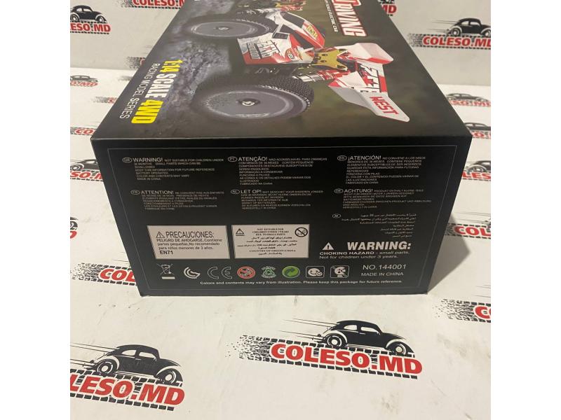 WL Toys 144001 Buggy cu telecomandă 60 km/h 1:14 2,4 GHz roșu 14+