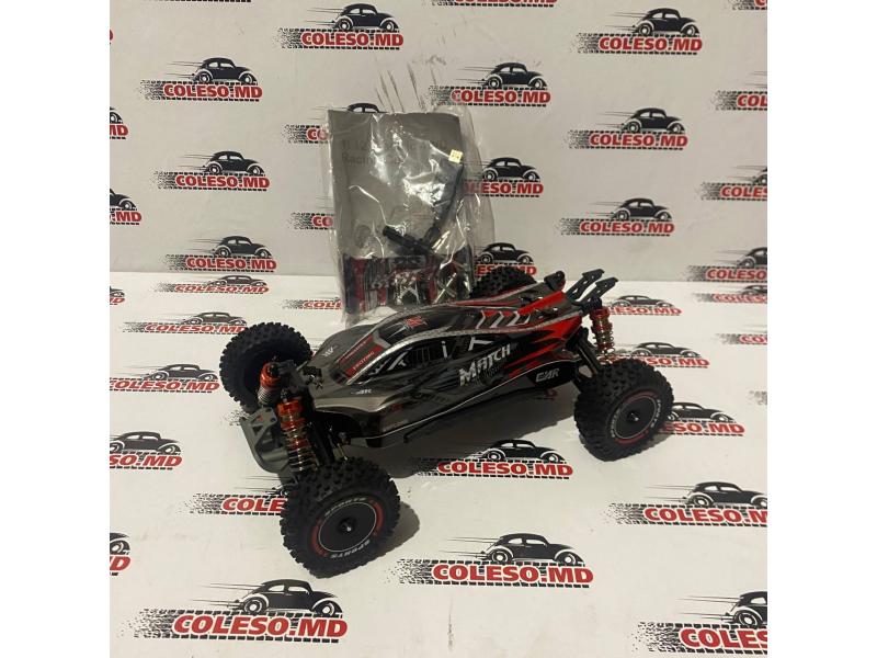 WL Toys 124010 Mașină de curse cu telecomandă 1:12 2.4 GHz, 55 km/h gri 14+