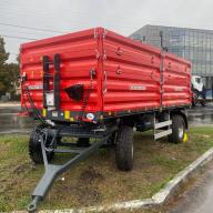 Remorca pentru tractor 2PTS5  frana pneumatica - 2025 (rosu) - 2 osii
