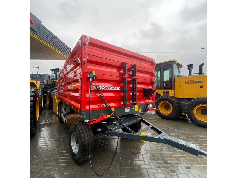 Remorca pentru tractor 2PTS5  frana pneumatica - 2025 (rosu) - 2 osii