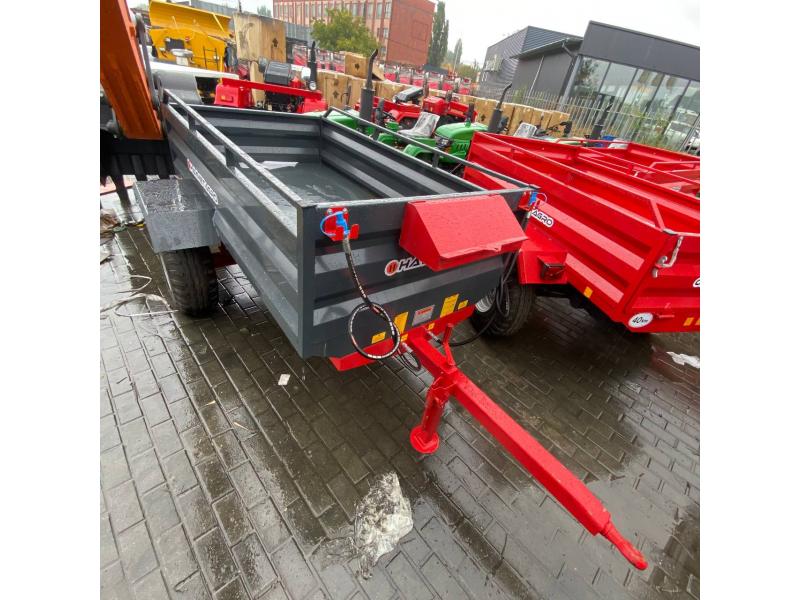 Прицеп сельскохозяйственный одноосный HAYMET 1T-1 (1 тонна, гидравлический тормоз)