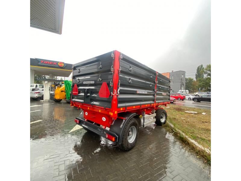 Remorca pentru tractor 2PTS5 (5T) frana hidraulica - 2025 (gri) - 2 osii