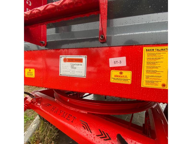 Remorca pentru tractor 2PTS5 (5T) frana hidraulica - 2025 (gri) - 2 osii