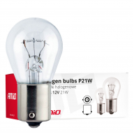 Лампа 12V 21W AMIO (одноконтактная)