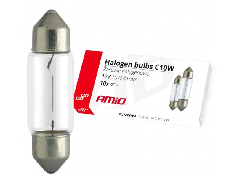 Lampă 12V C10W 41mm AMIO