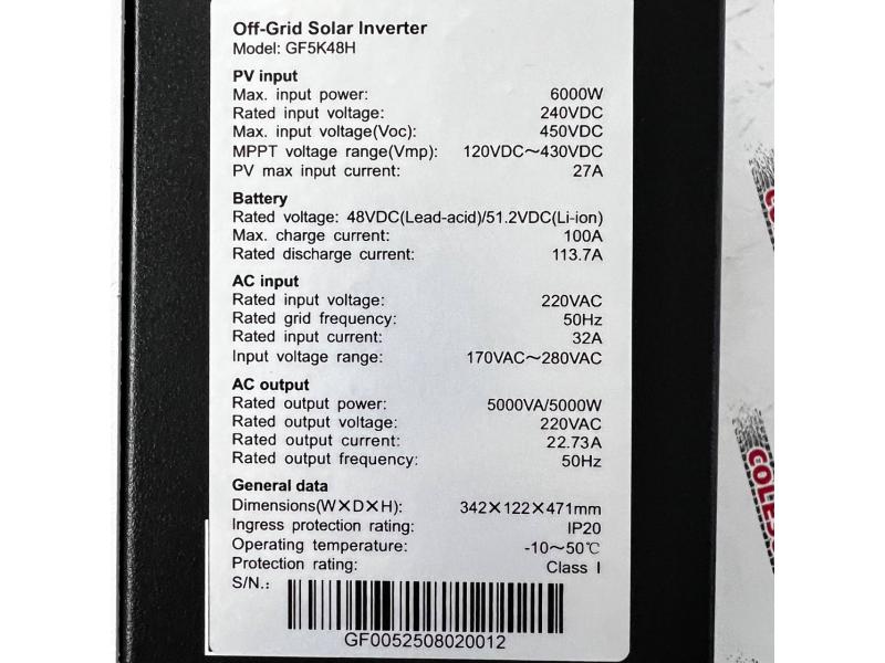 Инвертор East EAGF 5kw H 48VDC