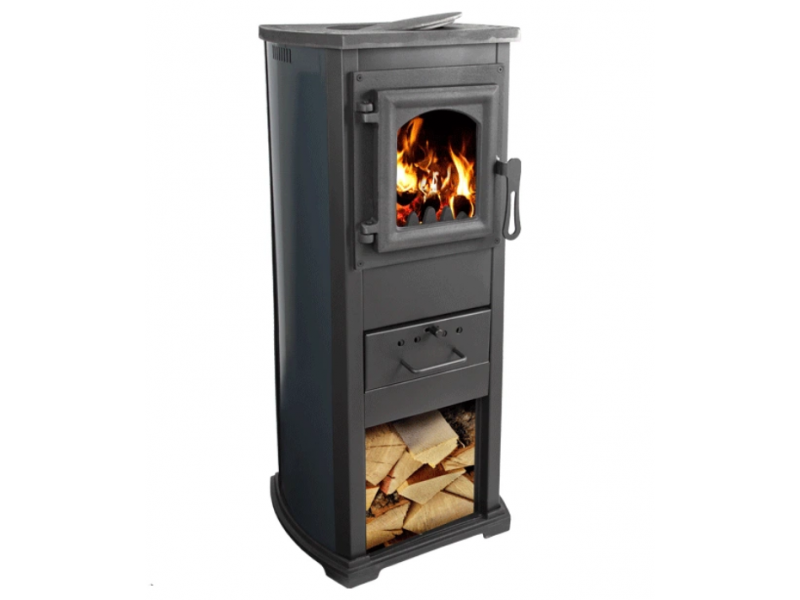 Чугунная печь буржуйка BLIST Ekonomik Lux 7 kW черная