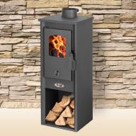 Чугунная печь буржуйка BLIST Berna Lux S 7 kW черная