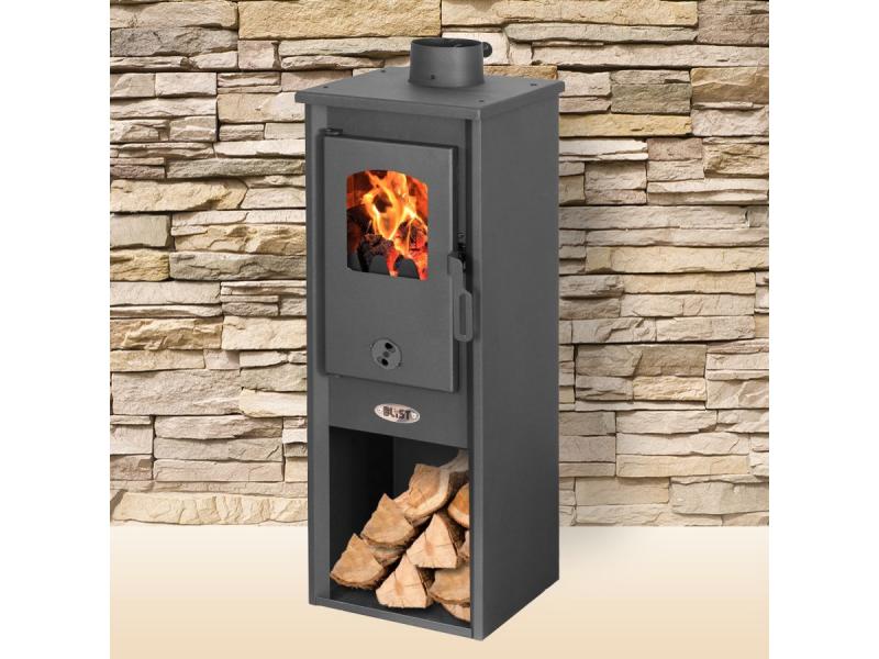 Чугунная печь буржуйка BLIST Berna Lux S 7 kW черная