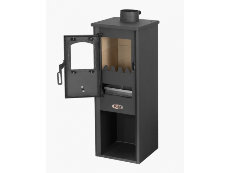Чугунная печь буржуйка BLIST Berna Lux S 7 kW черная