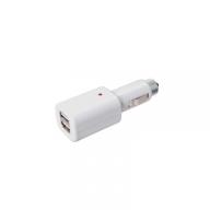 USB charging adapter (2 ports) white