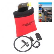Pocket-holder for glasses and mobile phone red, AK-0201