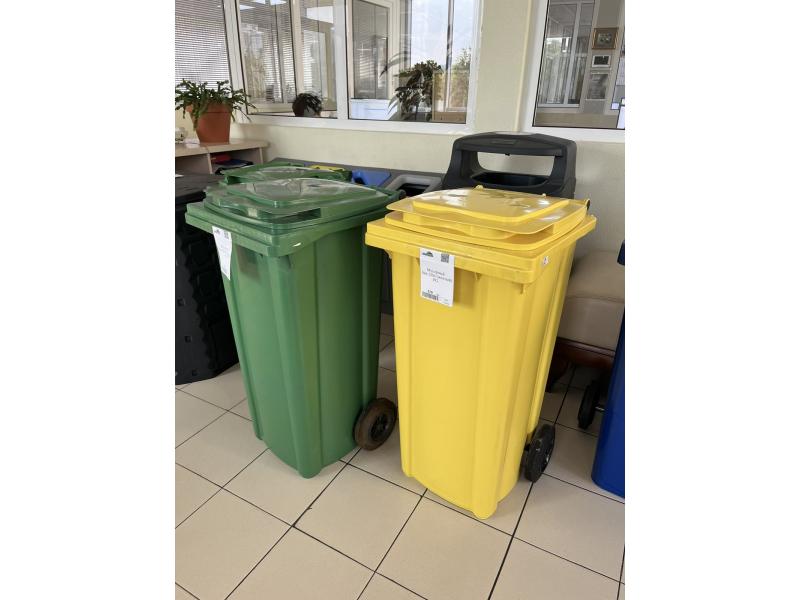 Container pentru gunoi cu roti EU 120 l (black)