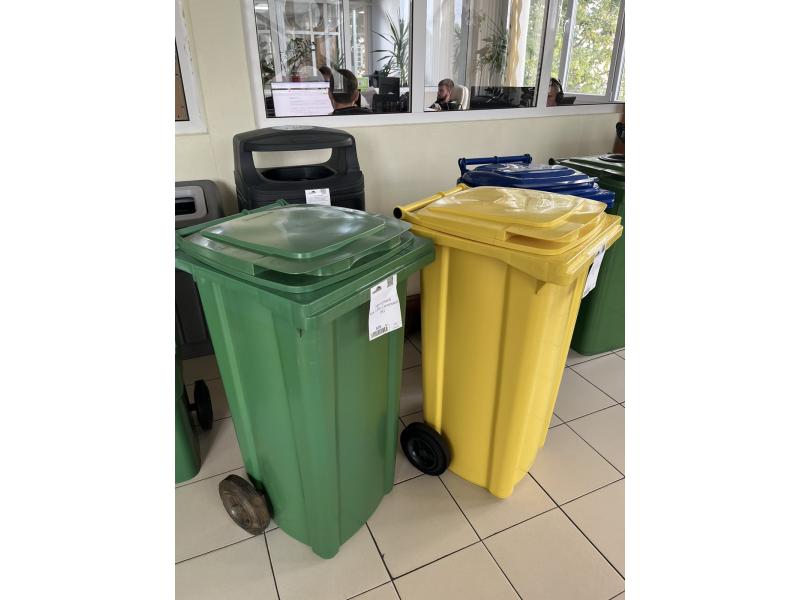 Container pentru gunoi cu roti EU 120 l (black)