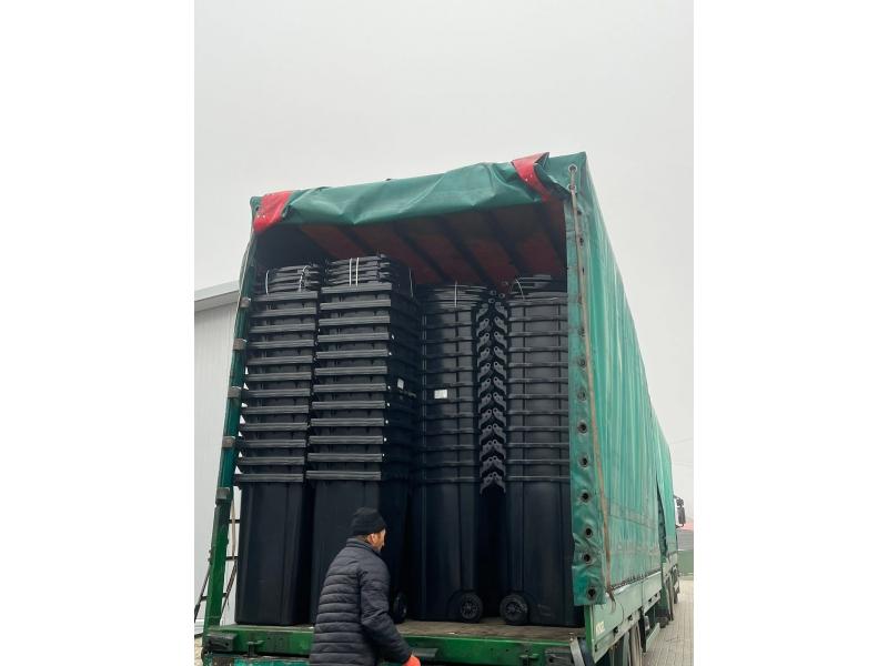 Container pentru gunoi cu roti EU 120 l (black)