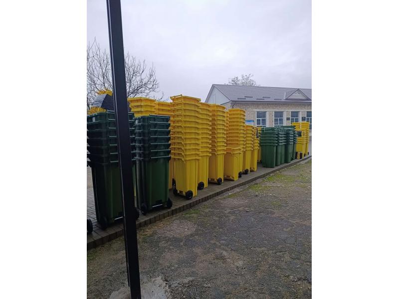 Container pentru gunoi cu roti EU 120 l (black)