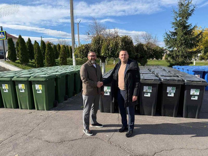 Container pentru gunoi cu roti EU 120 l (black)