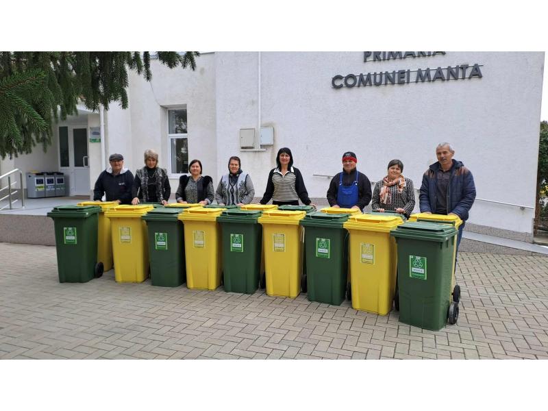 Container pentru gunoi cu roti EU 120 l (black)