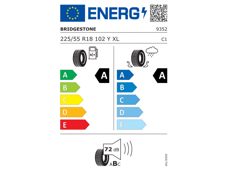 225/55/18 Bridgestone Turanza T005 102Y XL  A6&A7'18 AO лето