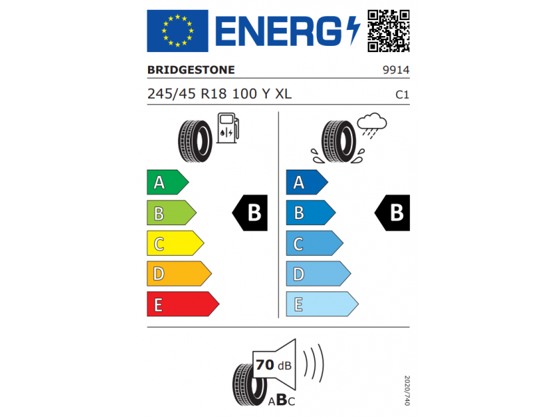 245/45/18 Bridgestone Turanza T005 100Y XL RFT ( * ) лето