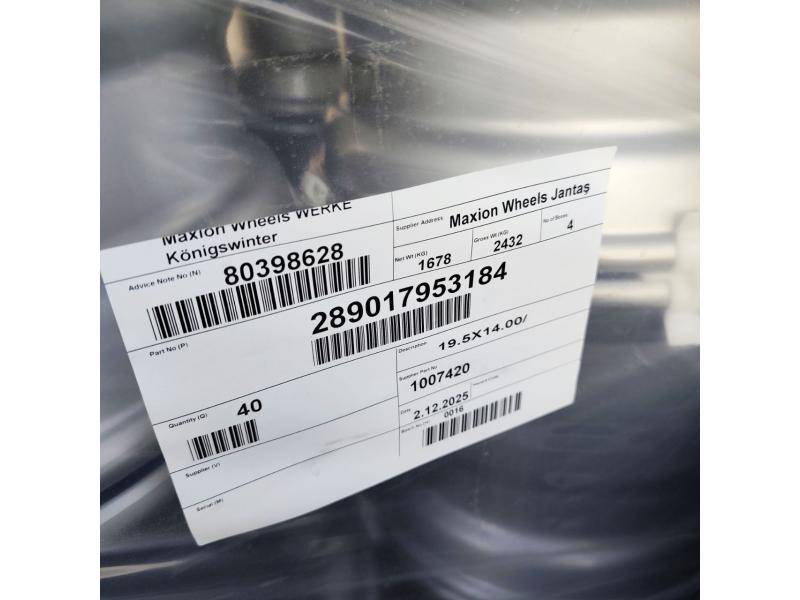 Jantă 14.00 x 19.5 ET120 pentru remorcă (pentru anvelope 445/50/19,5) Lemmerz (Germania)