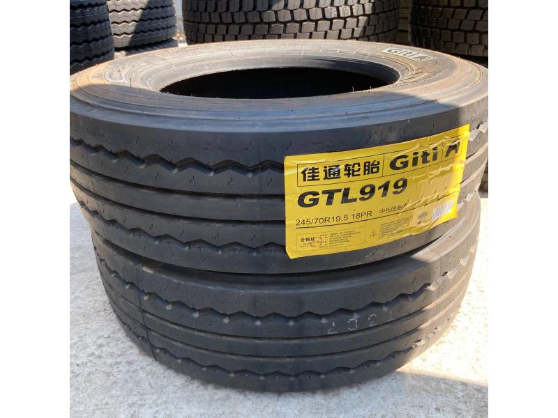 Anvelopă pentru camion Giti GTL919 245/70R19.5 18PR 141/140J 3PMSF - pentru axa remorcii