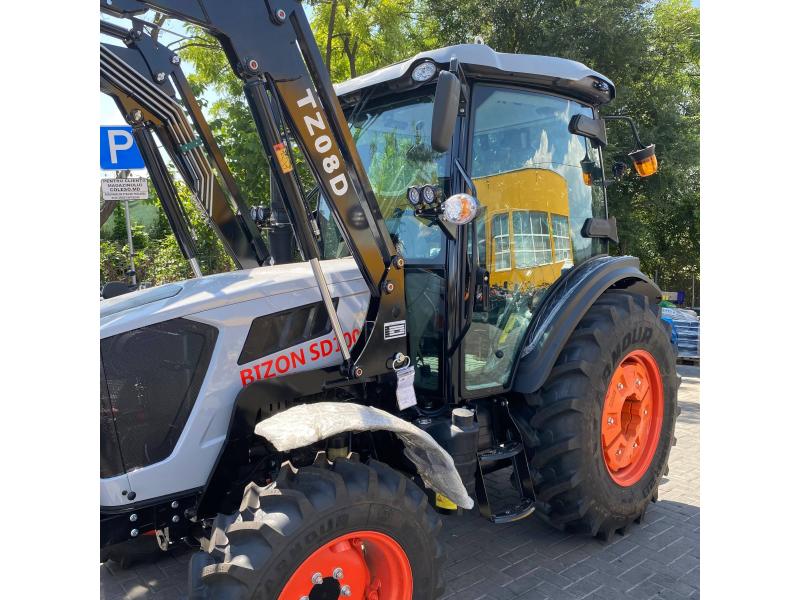  Tractor коммунальный Bizon SD1004 с фронтальным погрузчиком и ковшом	