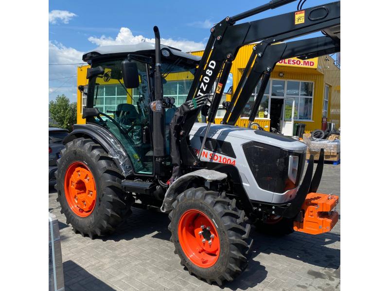  Tractor коммунальный Bizon SD1004 с фронтальным погрузчиком и ковшом	