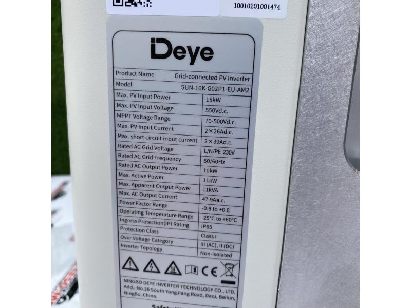 Сетевой инвертор DEYE SUN-10K-G02P1-EU-AM2