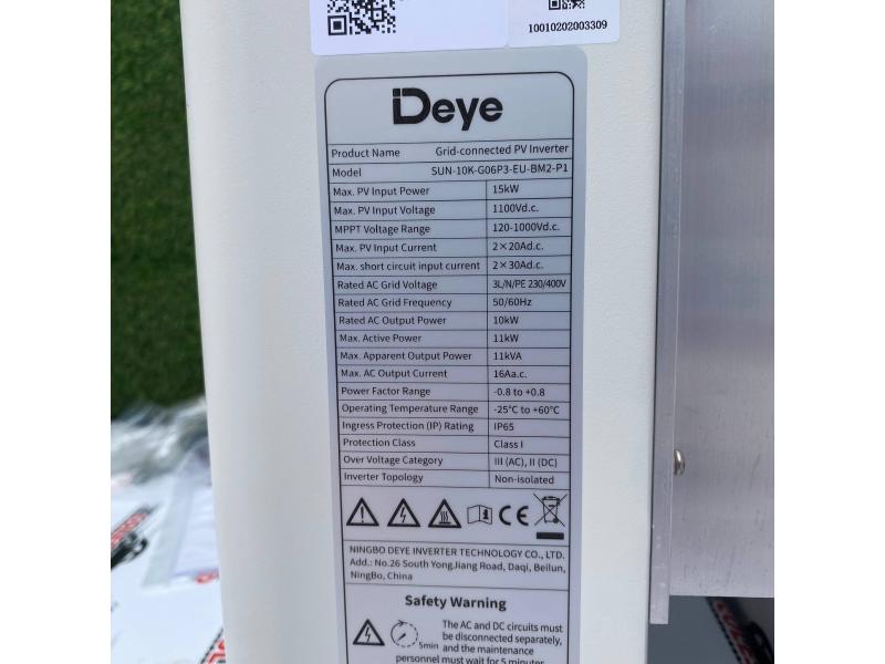 Invertor de rețea DEYE SUN-10K-G06P3-EU-BM2-P1