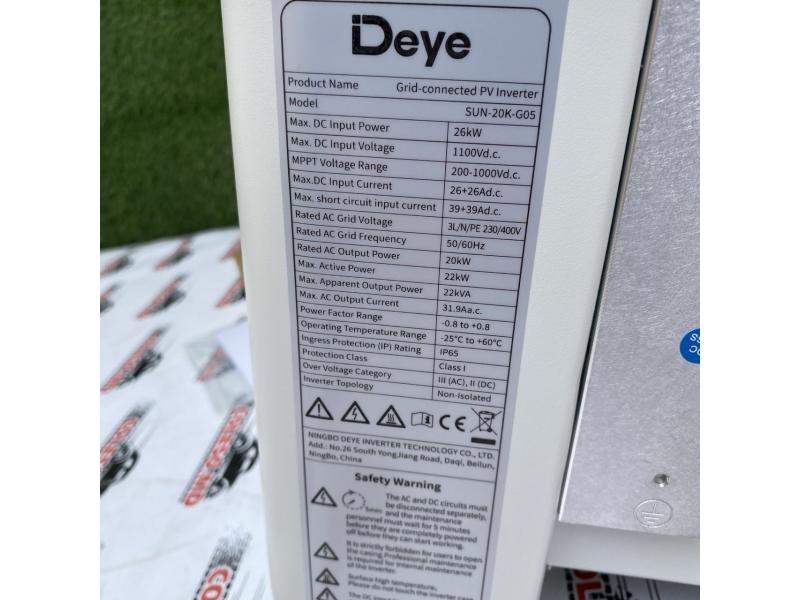 Сетевой инвертор DEYE SUN-20K-G06P3-EU-BM2-P1