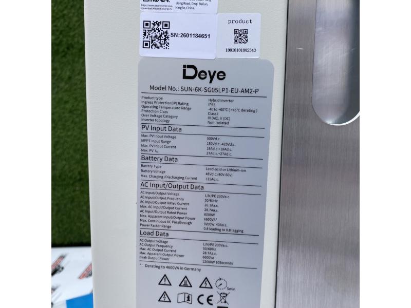 Invertor hibrid DEYE SUN-6K-SG05LP1-EU-AM2-P