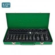 Набор ударных головок TOPTUL 1/2", 8–32 мм, 32 ед., короткие и длинные (GDAD3201)