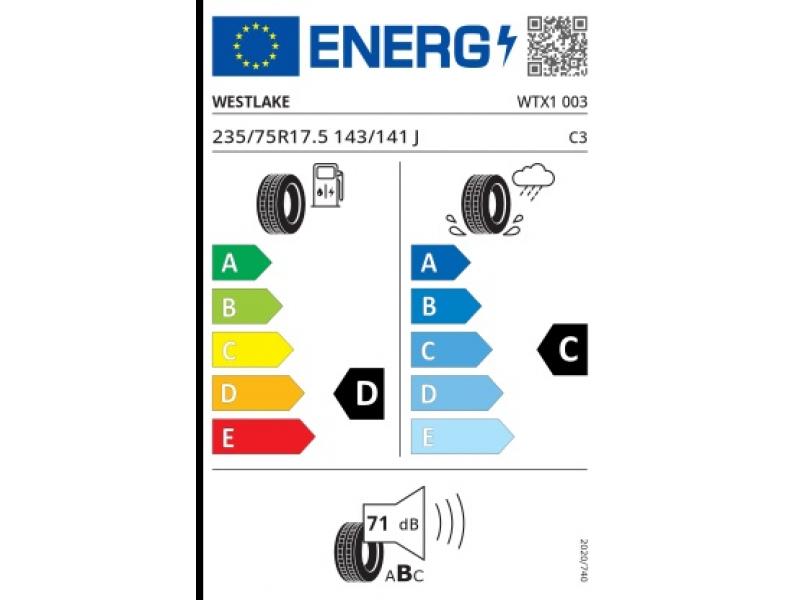 235/75 R17.5-16PR (143/141J) [WTX1] WESTLAKE TL EU – axă remorcă