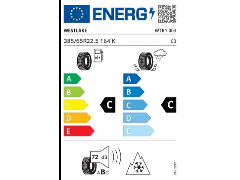 385/65 R22.5-24PR (164K) [WTR1] WESTLAKE TL EU RR-C – axă remorcă