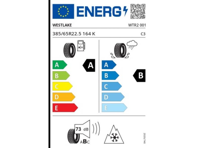 385/65 R22.5-24PR (164K) [WTR2] WESTLAKE TL EU RR-A – axă remorcă