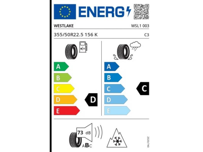 355/50 R22.5-20PR (156K) [WSL1] WESTLAKE TL EU – axă față (direcție)