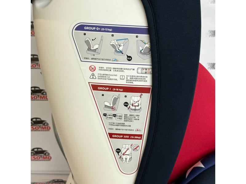 Scaun auto Reebaby 906, greutate: 0–8,95 kg, culoare: roșu