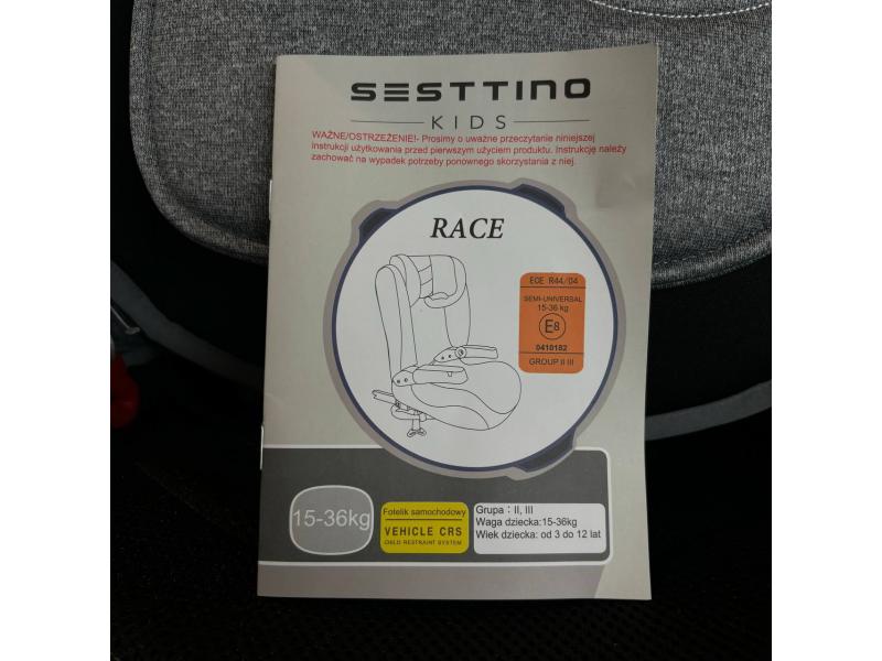 Scaun auto Sesttino A23+ greutate: 0–7,63 kg, gri