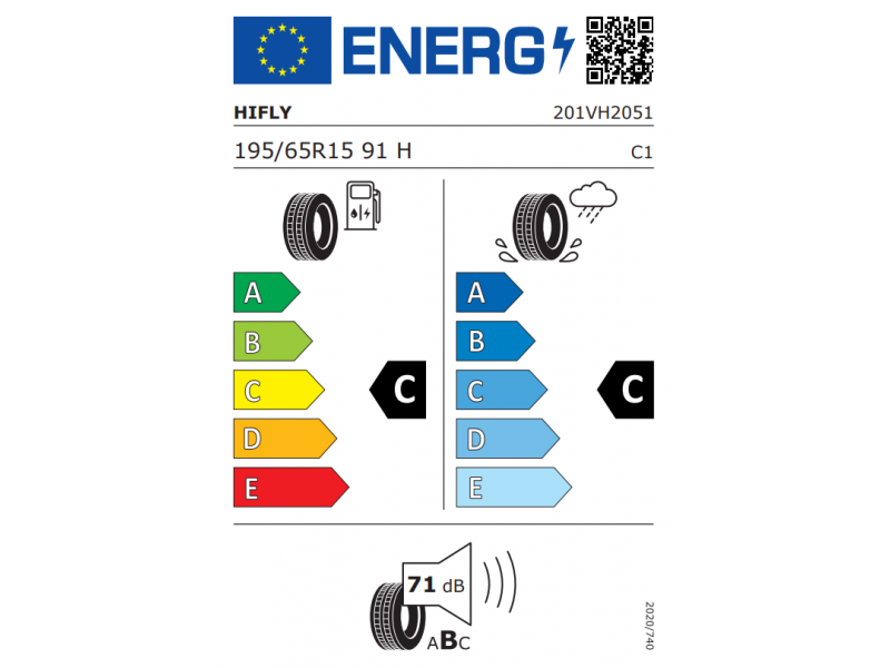 195/65/15 HIFLY HF-261 91H LW vara