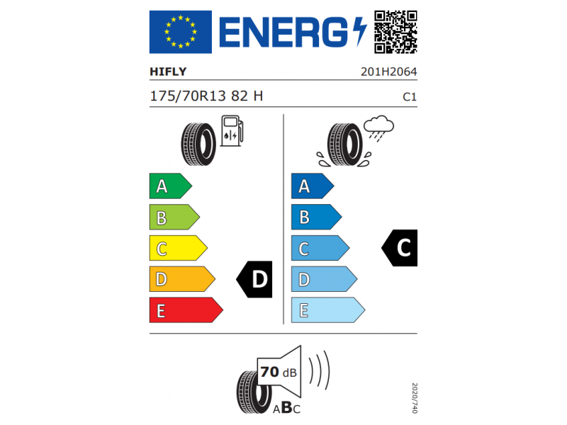 175/70/13 HIFLY HF909 82H лето