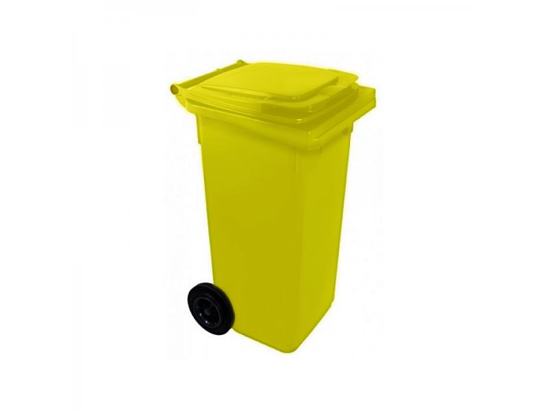 Контейнер для мусора с колесами EU 120 л (yellow)