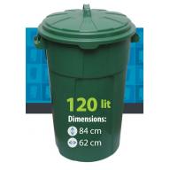Urna rotunda 120 L (verde)