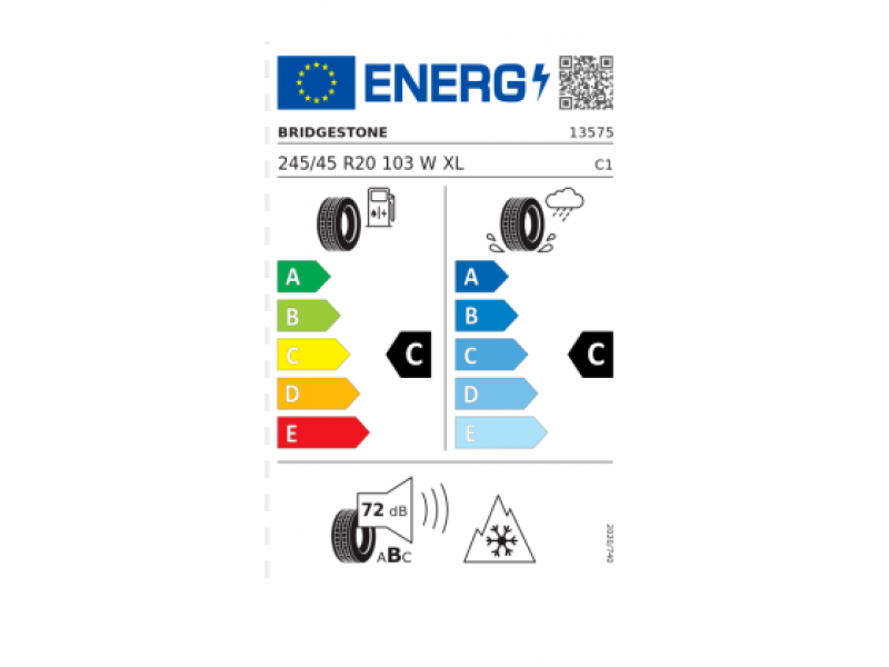 245/45/20 Bridgestone LM001 103W XL TL LAML  iarna