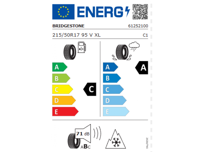 215/50/17  Bridgestone LM005  95V XL зима