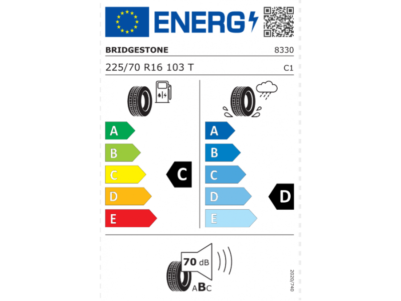 225/70/16 Bridgestone Dueler A/T 103T вс