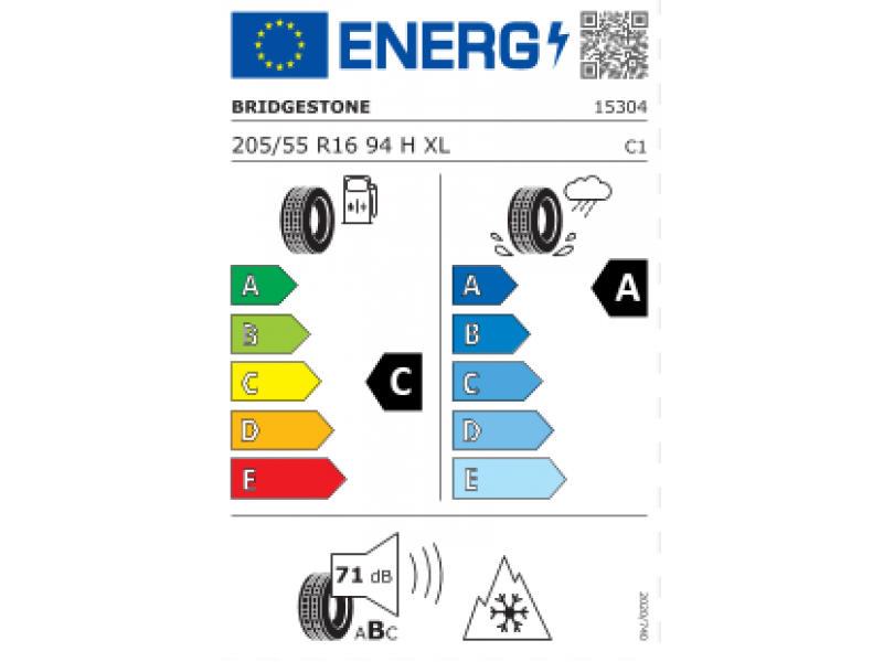 205/55/16 Bridgestone LM005 94H XL зима