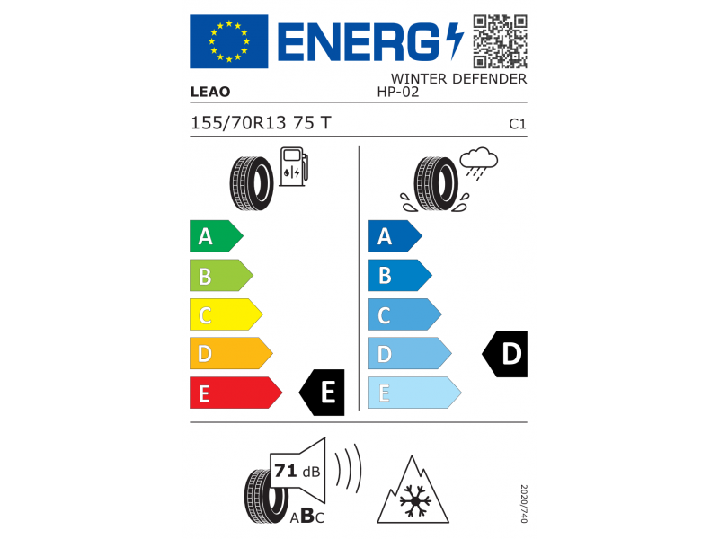 185/55/15 Leao Winter Defender UHP 86H (Serbia) зима