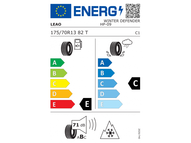 175/70/13 Leao Winter Defender HP 82T (Serbia) iarna
